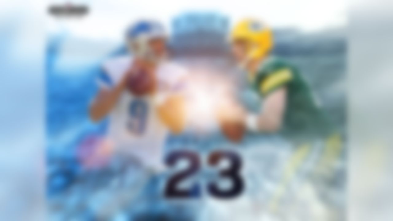 The Lions have lost 23 consecutive games (including playoffs) in Green Bay. Their last win came in 1991 when Erik Kramer defeated Mike Tomczak. Matthew Stafford was 3 years old at the time.