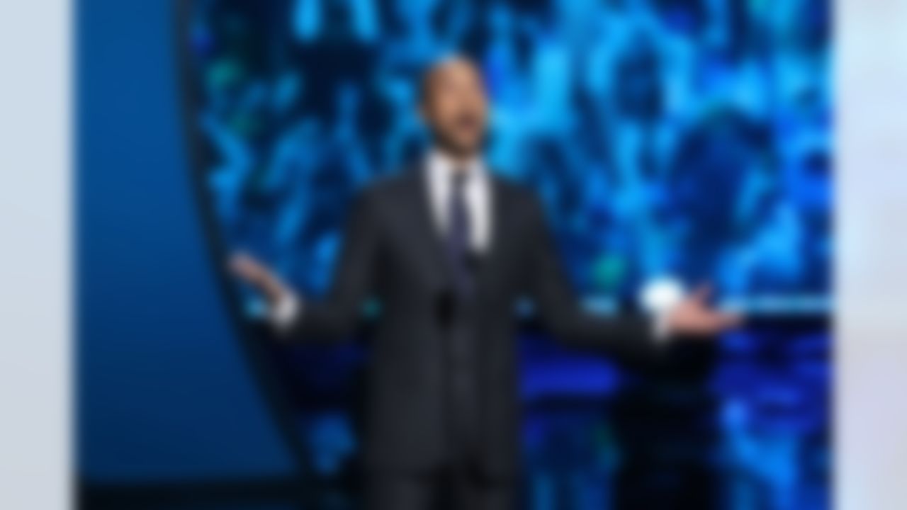 Host Keegan-Michael Key speaks during the 6th annual NFL Honors award show at the Wortham Theater Center on Saturday, Feb. 4, 2017 in Houston. (Perry Knotts/NFL)