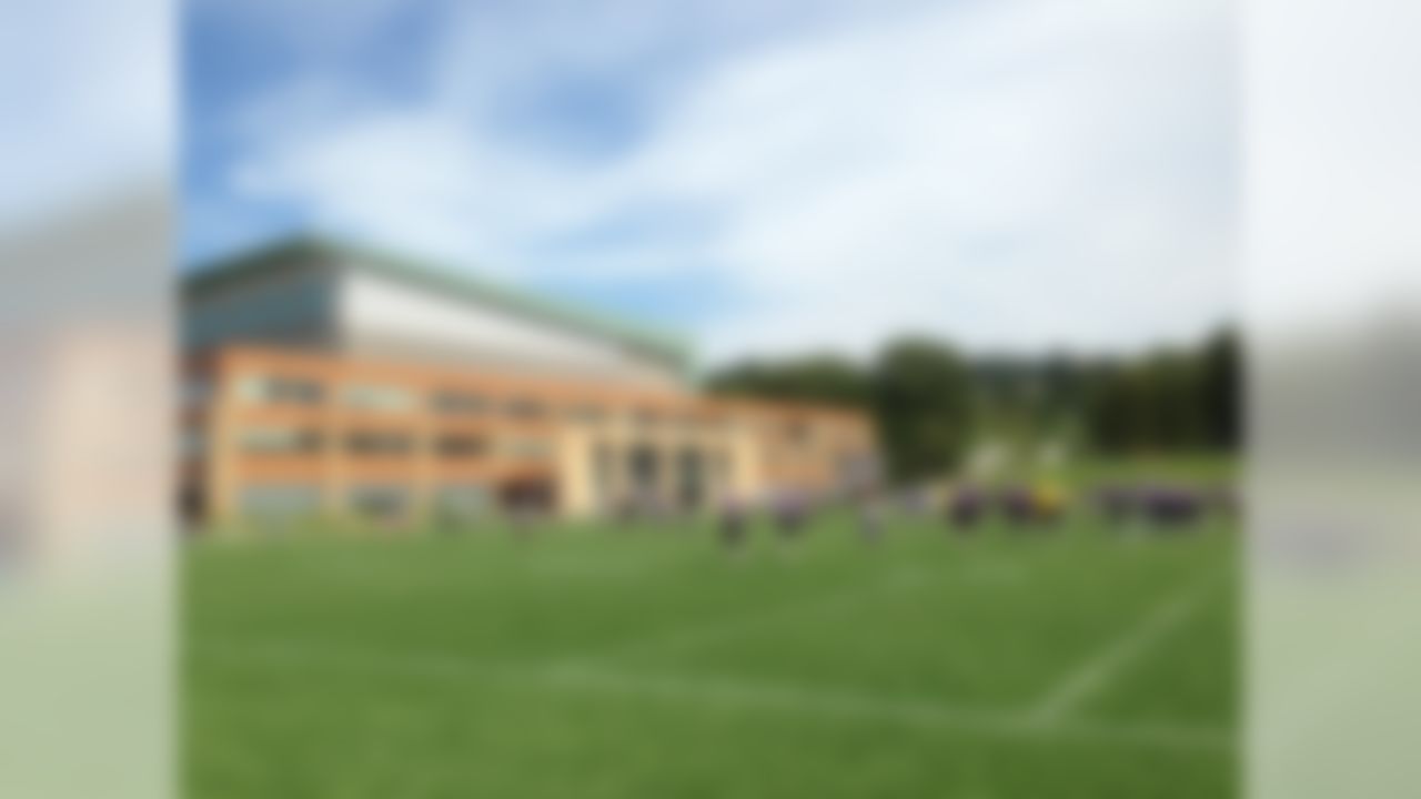 The Washington Huskies practice at the Seattle Seahawks' Virginia Mason Athletic Center in Renton, WA. (University of Washington Athletics)