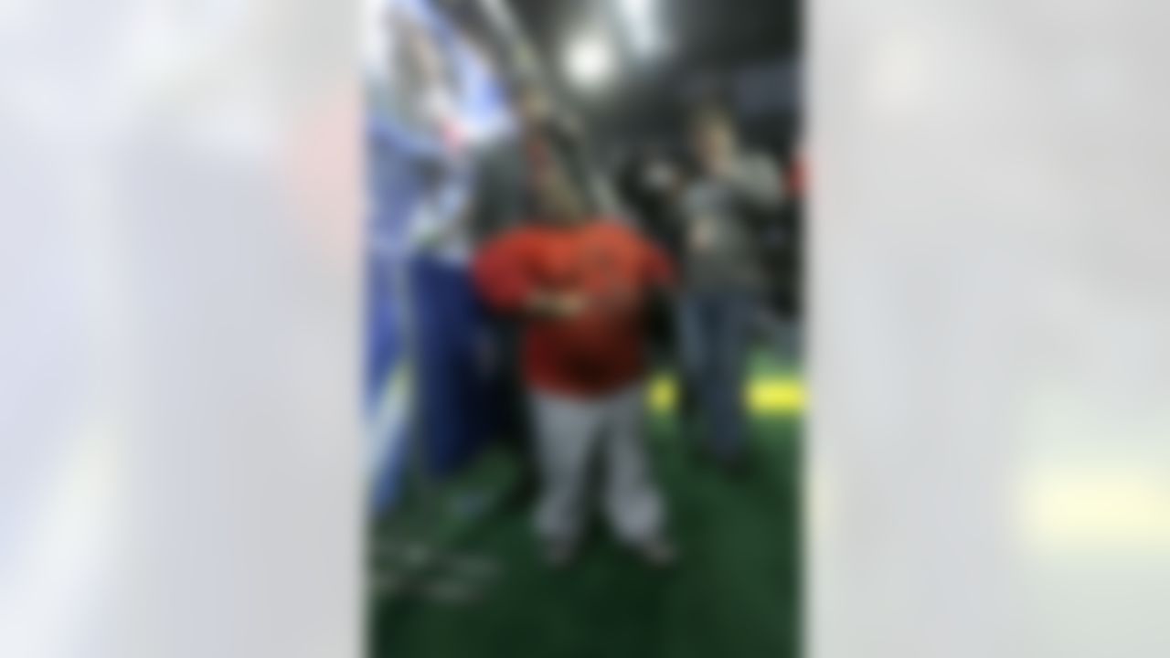Internet sensation Lil Terio poses for a photograph during the Super Bowl XLVIII Media Day at the Prudential Center on Tuesday, January 28, 2014 in Newark, NJ. (Perry Knotts/NFL)