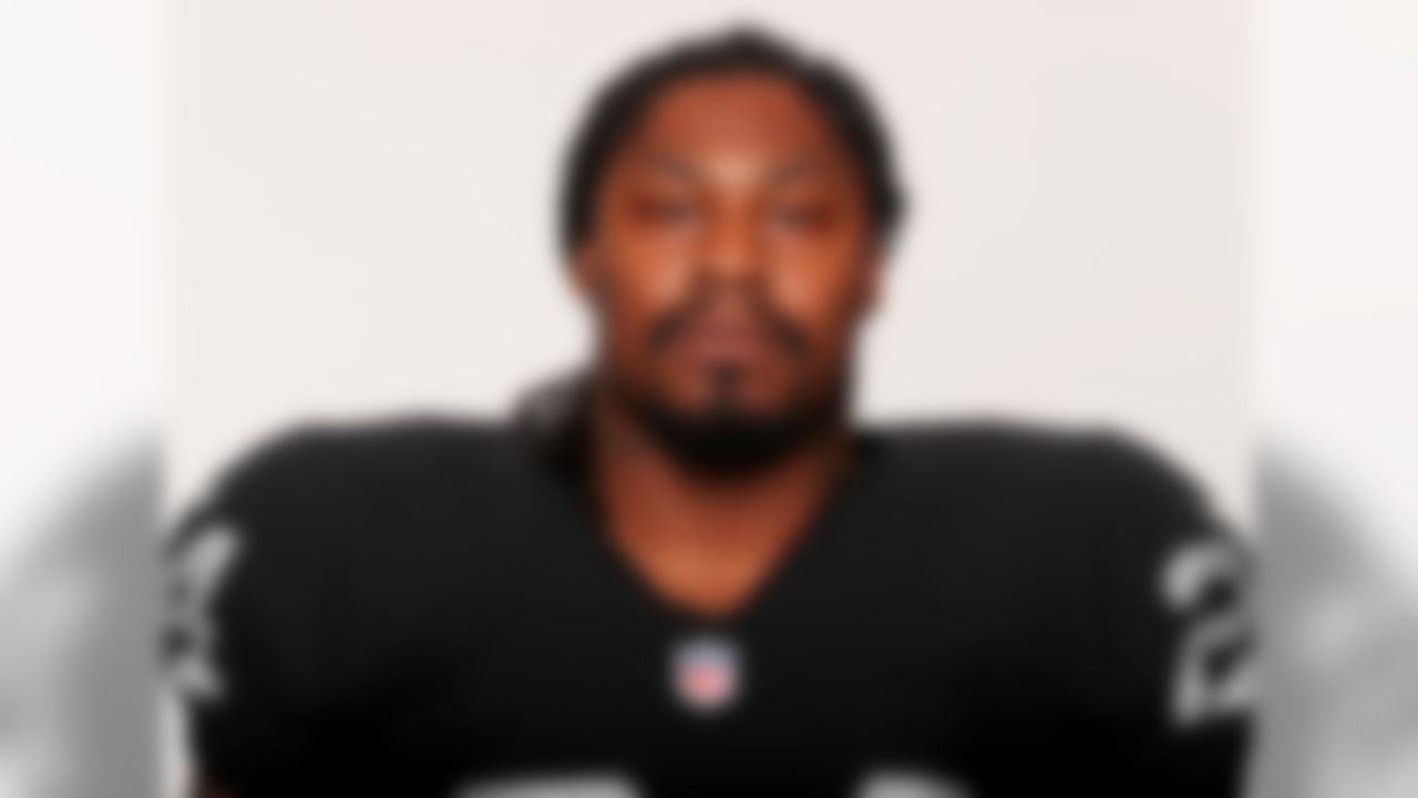 Ben Liebenberg, senior photo editor of NFL Media, found the Raiders headshots in his inbox with the following note: "Was just informed that Marshawn Lynch posed with pads on. He apparently refused to take them off for the photographer." Remember, this is the same Lynch that left the Raiders facility with his helmet on after signing with the team. It's conceivable the man may have driven home with a helmet on. Keeping pads on is nothing.