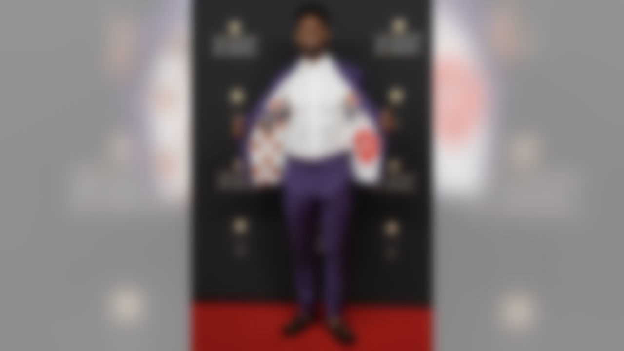 Pittsburgh Steelers wide receiver JuJu Smith-Schuster poses on the red carpet at the 8th Annual NFL Honors at The Fox Theatre on Saturday, Feb. 2, 2019, in Atlanta.