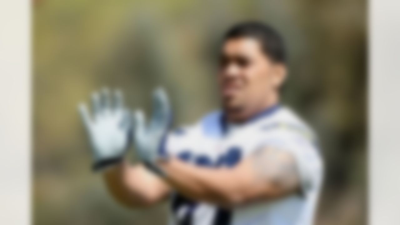 SAN DIEGO - MAY 03: Rookie Guard Charles Manu #67 of the San Diego Chargers in practice during the Chargers Mini-Camp on May 3, 2008 at the Chargers Practice Facility in San Diego, California. (Photo by Donald Miralle/Getty Images)