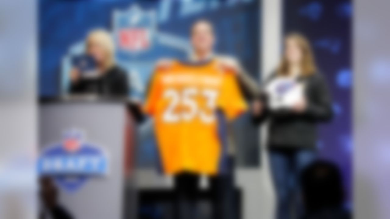 The Mr. Irrelevant pick is announced during the 2016 NFL Draft at Draft Town in Grant Park on Saturday, April 30, 2016 in Chicago. (Ben Liebenberg/NFL)