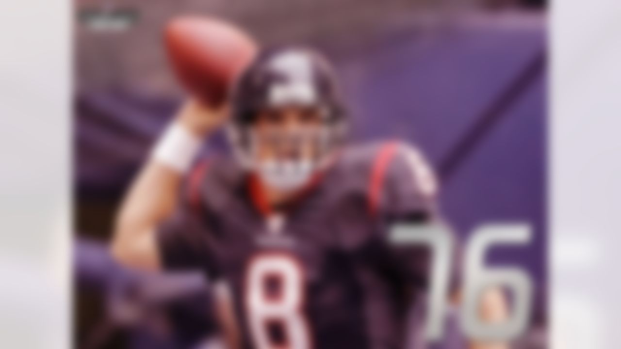 In 2002, rookie QB David Carr got sacked a lot: A lot as in an NFL record 76 times. Unfortunately for Carr, year one wasn't an aberration for the No. 1 overall pick. In five seasons with the Texans, Carr was sacked at least 40 times on four occasions. When he left Houston following the 2006 season, Carr had been sacked 249 times, just 4 fewer times than Carson Palmer has been sacked in his 11-year career.