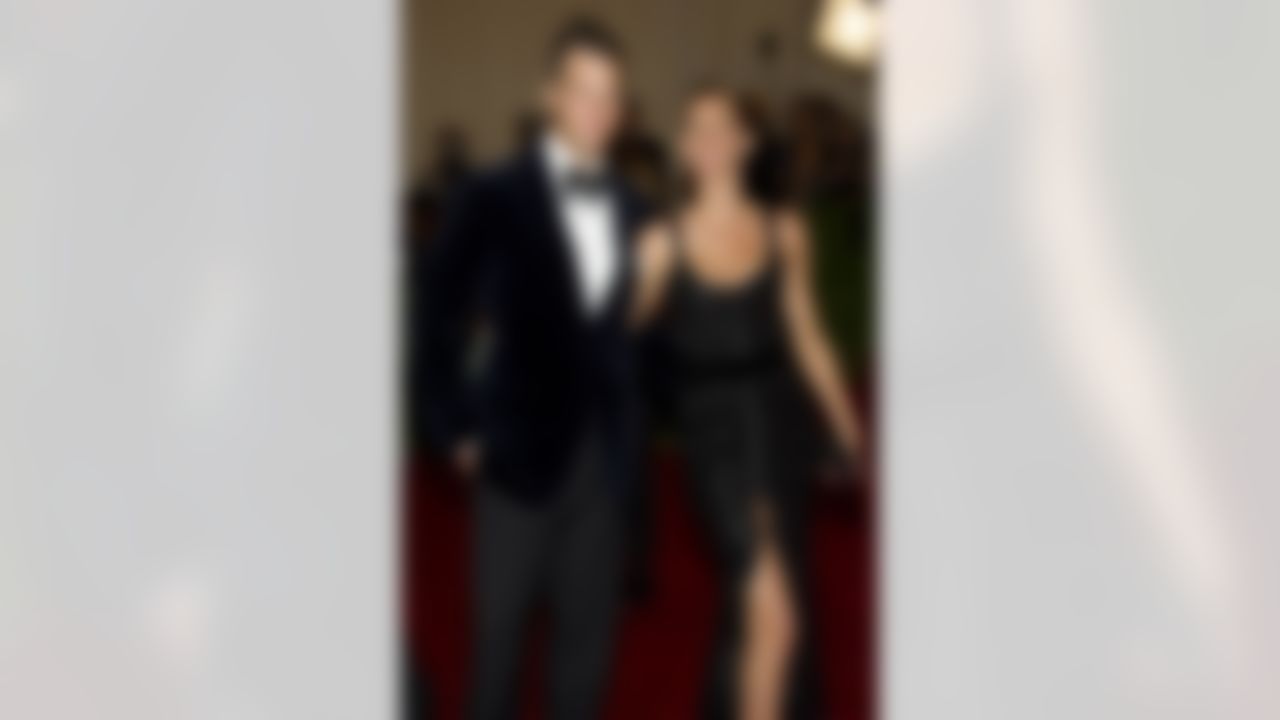 Tom Brady and Gisele Bundchen arrive at the Metropolitan Museum of Art Costume Institute gala benefit, celebrating Elsa Schiaparelli and Miuccia Prada, Monday, May 7, 2012 in New York. (AP Photo/Charles Sykes)