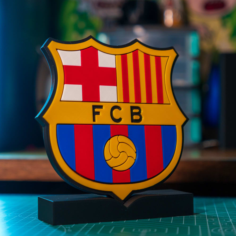 Escudo FC Barcelona 3D