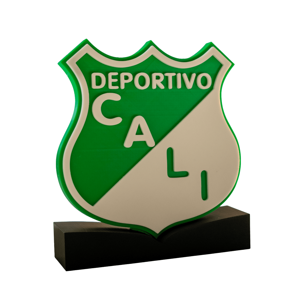 Escudo Deportivo Cali 3D con Base