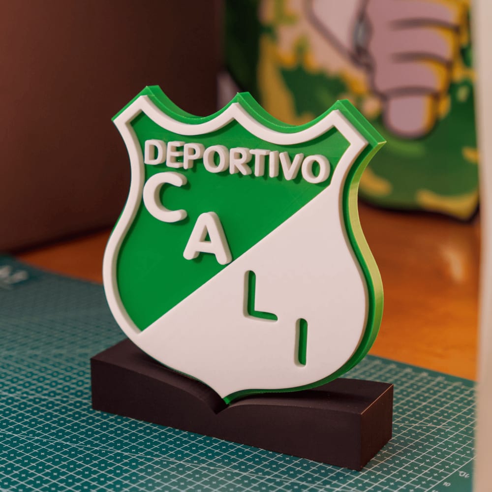 Escudo Deportivo Cali 3D con Base