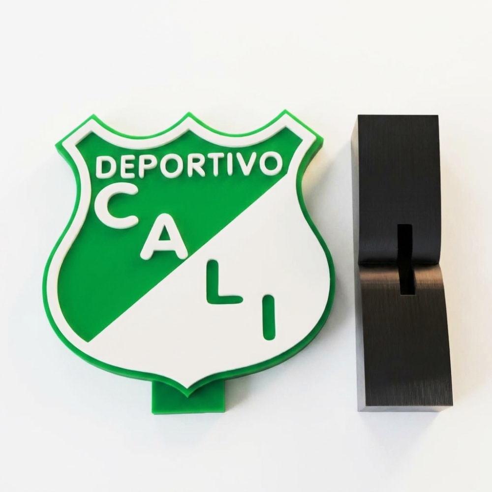 Escudo Deportivo Cali 3D con Base