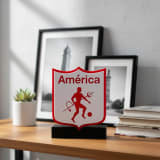 Escudo en 3D América de Cali view 3