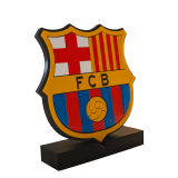 Escudo FC Barcelona 3D view 2