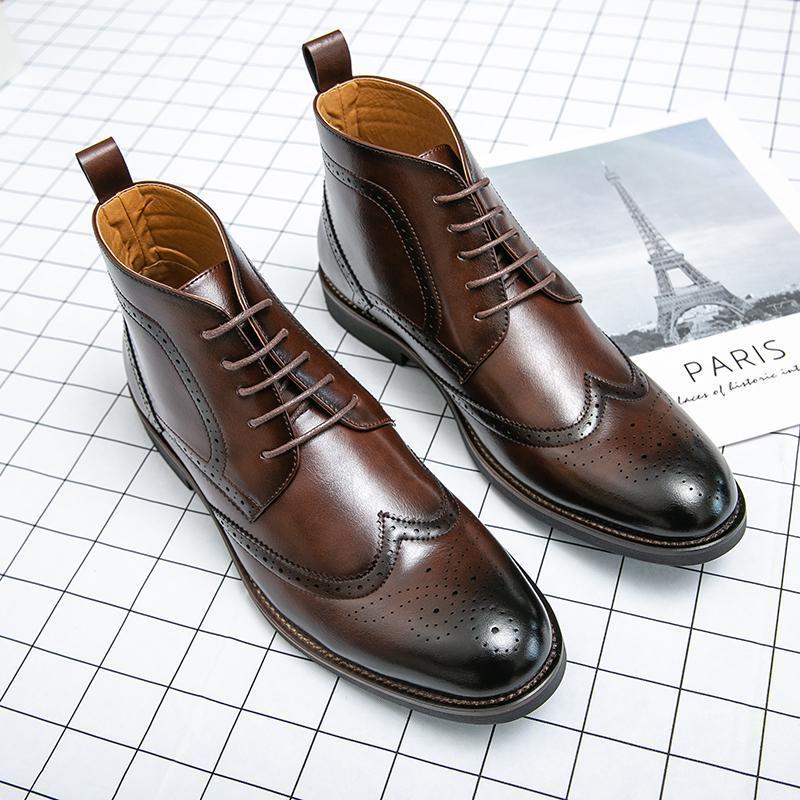 Rubber Brown Winter Boots Man — image 1