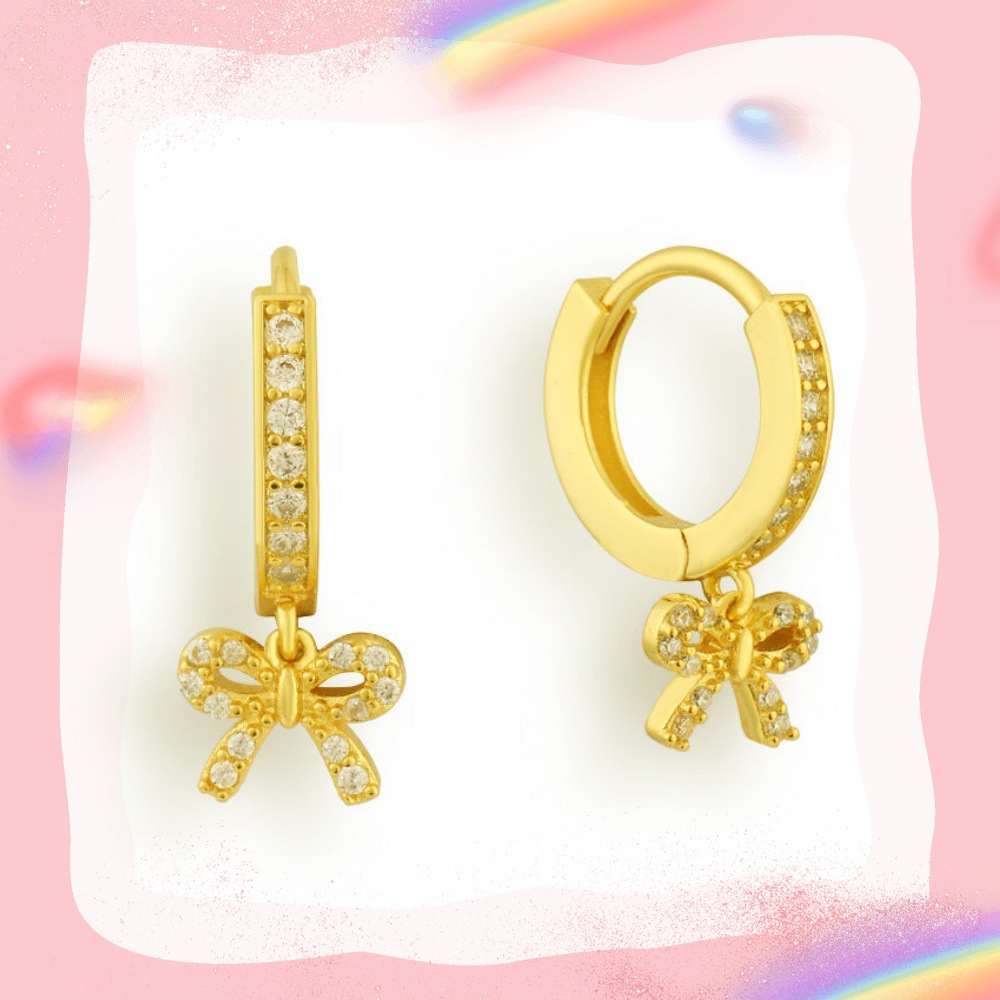 Cross-border European And American Fashion Womens Bowknot Earrings