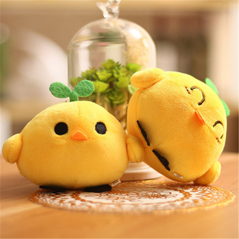 Cute Emoticon Chick Pendant Plush Toy — image 1