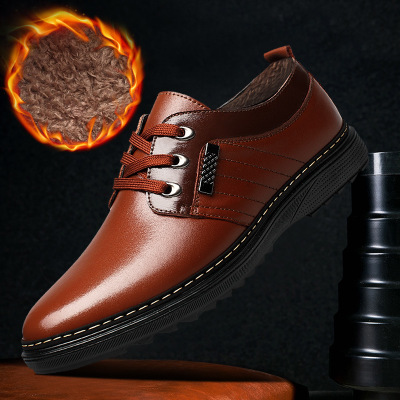The new shoes fall men's business casual shoes men shoes round British Dad