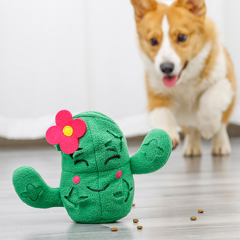 Ouets En Peluche Pour Animaux De Compagnie, 3 En 1, Cactus Avec Balle Dananas, Jouets De Styliste Pour Chiens ,Formation