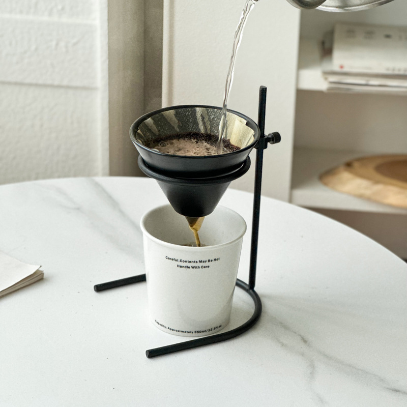 Coffee Pour-Over Dripper Stand Ceramic Dripper Coffee Pour-Over Set