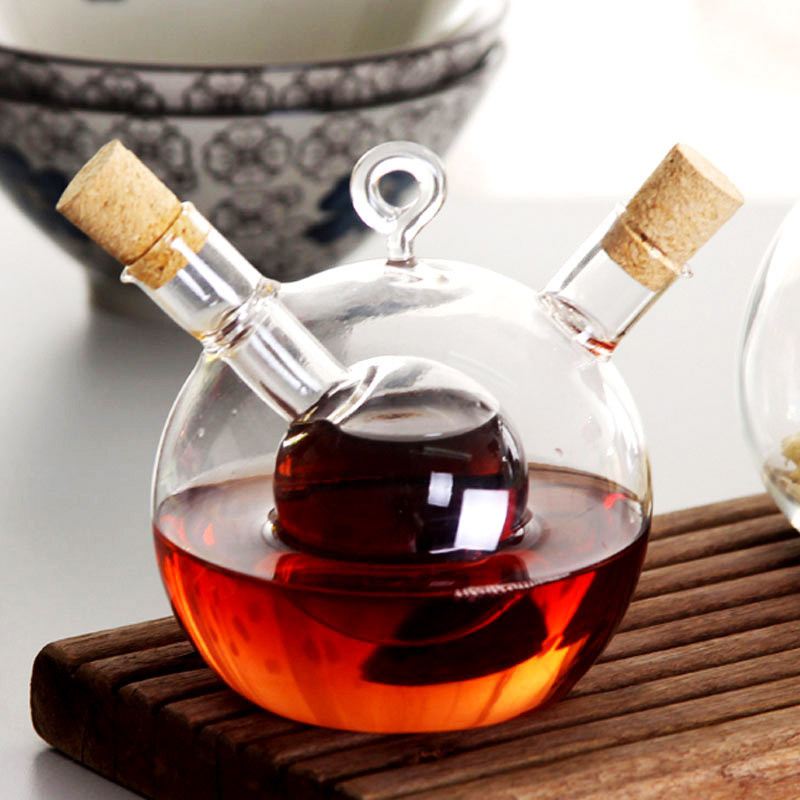 Creative Dual Purpose Glass Kitchen Supplies Pour Oiler