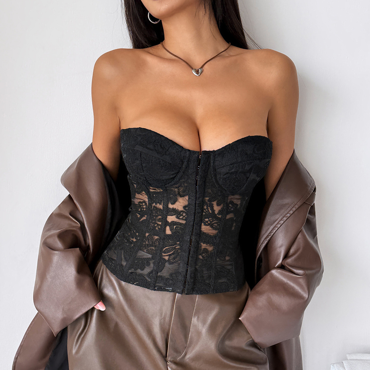 French-style Luxe Open-back Tube Top
