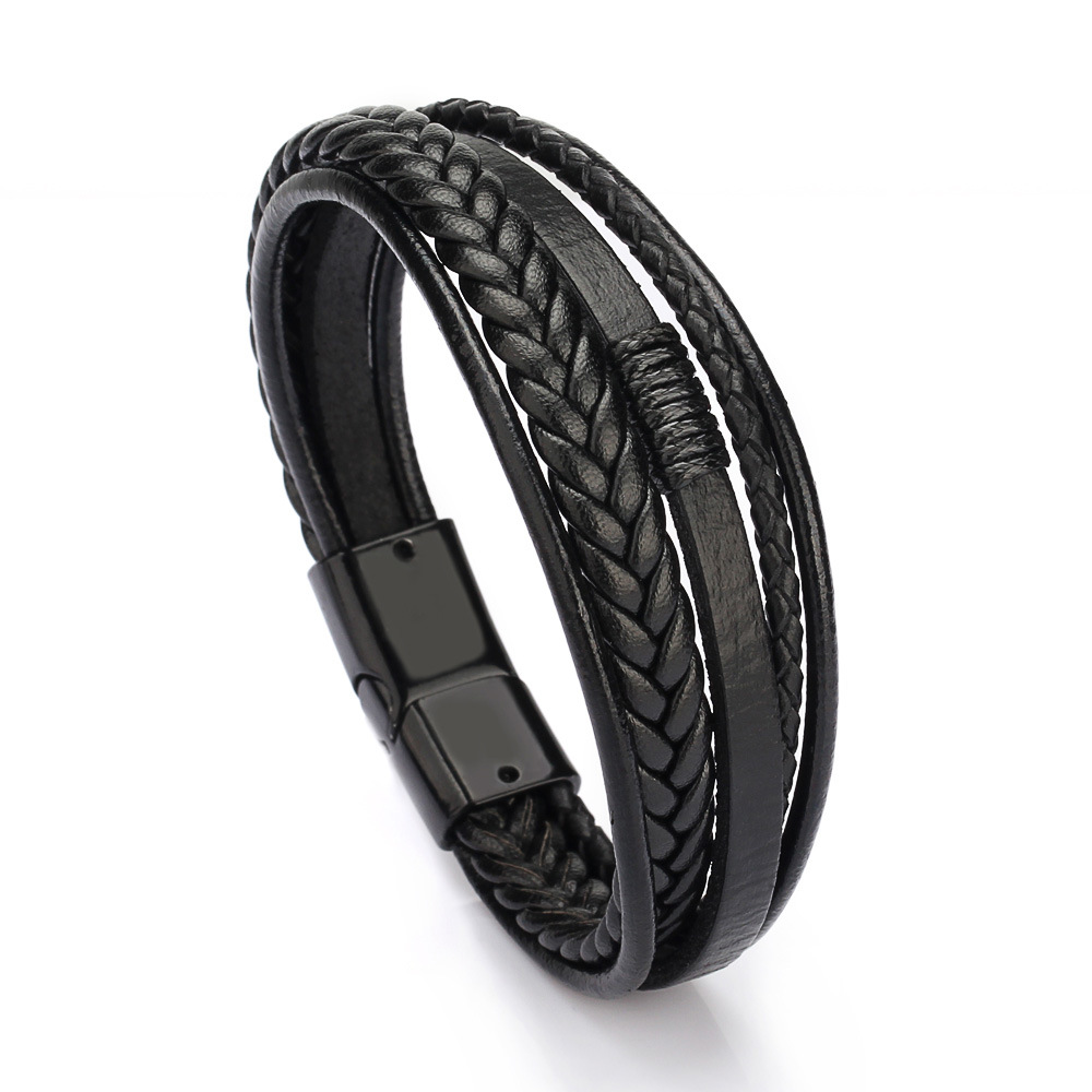 Price Classic Genuine Leather Bracelet For Men