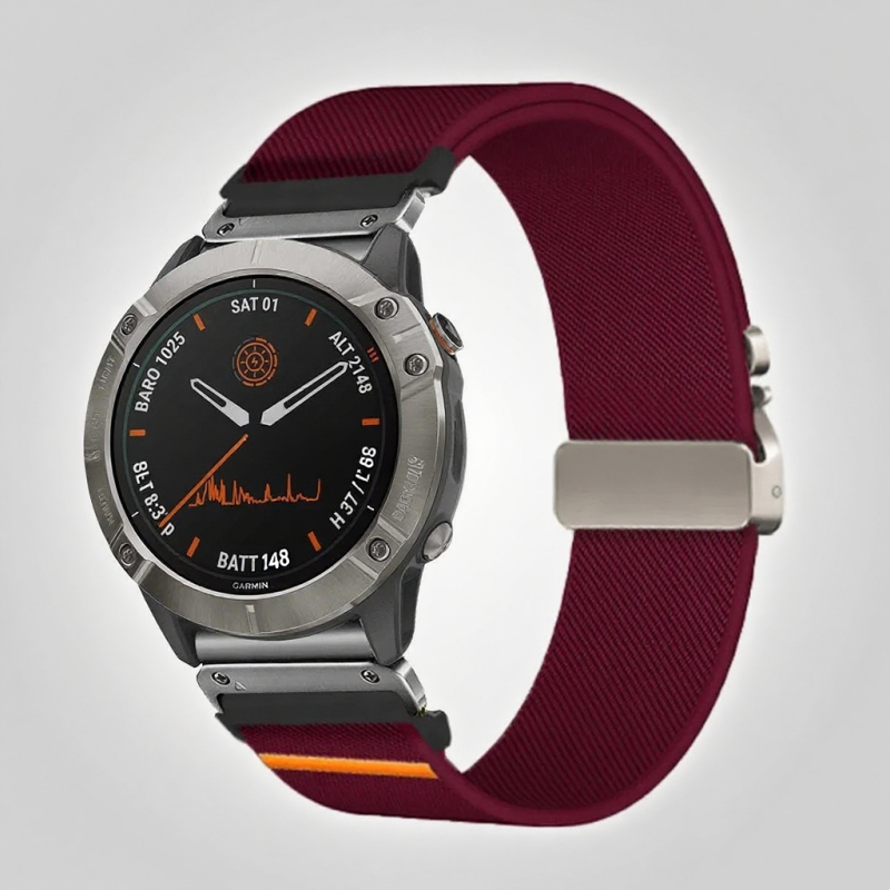 Elastic String Fabric Woven Men Watch Strap