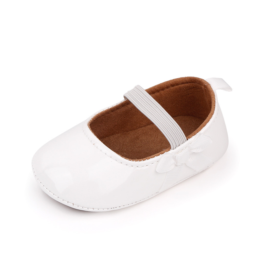 Chaussures En Cuir PU Pour Bebe Fille, Chaussures De Princesse, Solides, A Semelle Souple, Pour Premiers Pas, Printemps-
