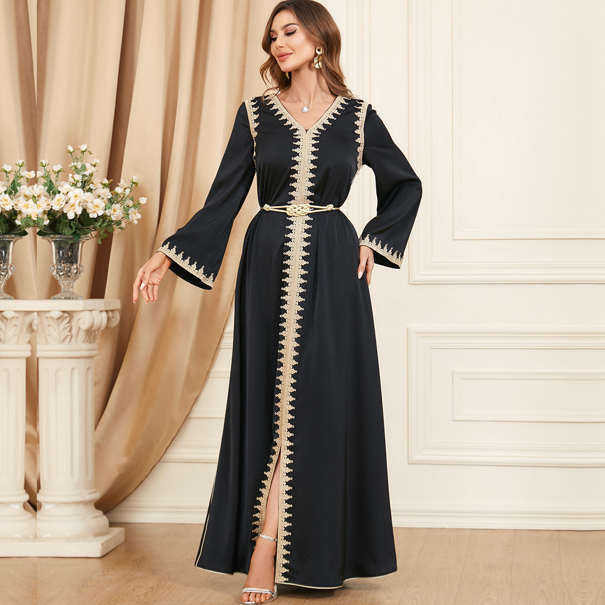 Robe tendance pour femme à empiècements (collection printemps-automne)
