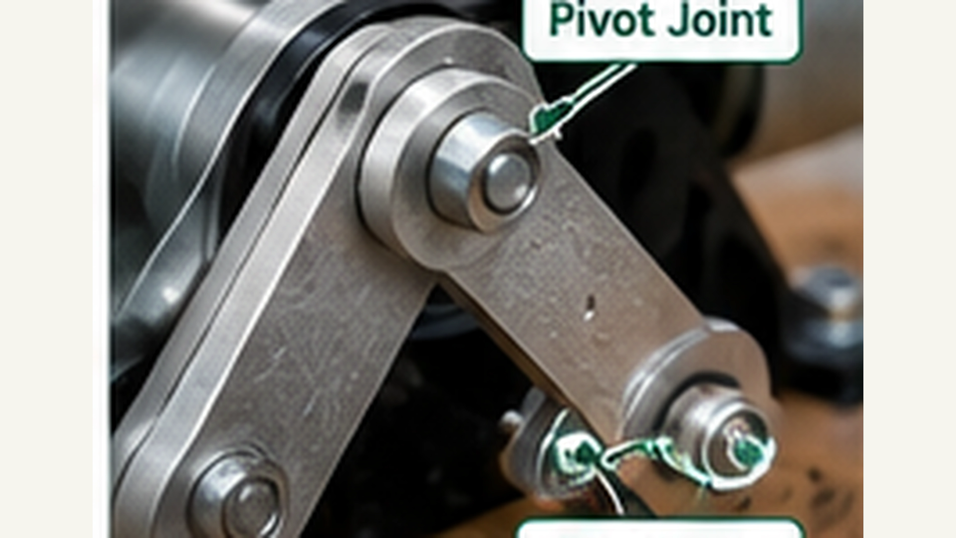 Elbow Linkage Close-up Detail