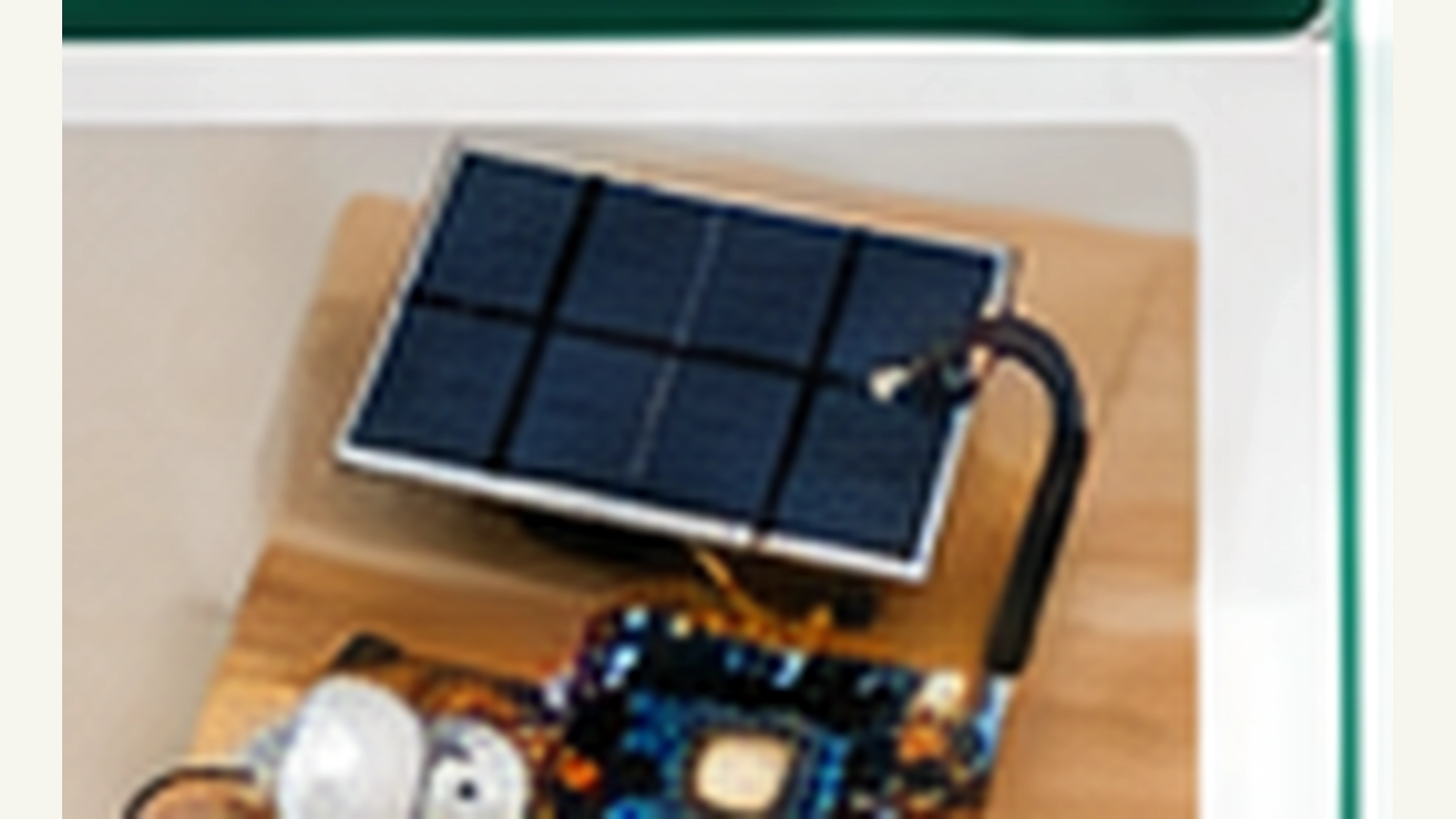 Top Down Arduino & Solar Panel View