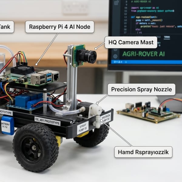 Autonomous Traffic Cone Placement Robot — Real-world physical engineering prototype photography