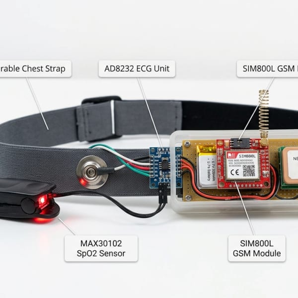 Smart Ambulance Patient Telemetry Gateway — Real-world physical engineering prototype photography