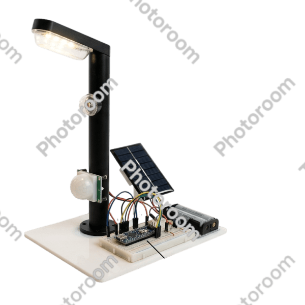 Smart Streetlight Kit — Real-world physical engineering prototype photography