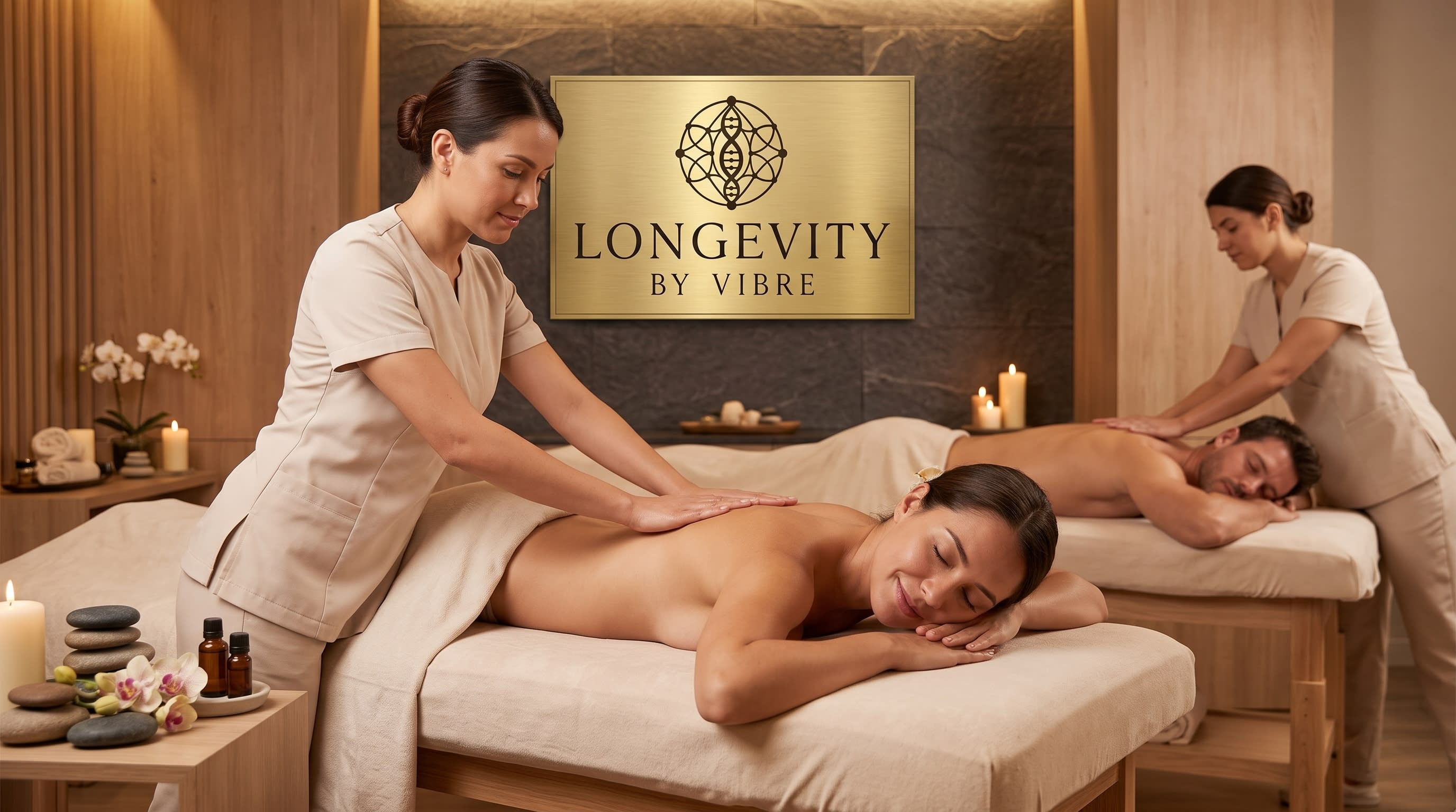Masaje Descontracturante en Pareja · Longevity By Vibre