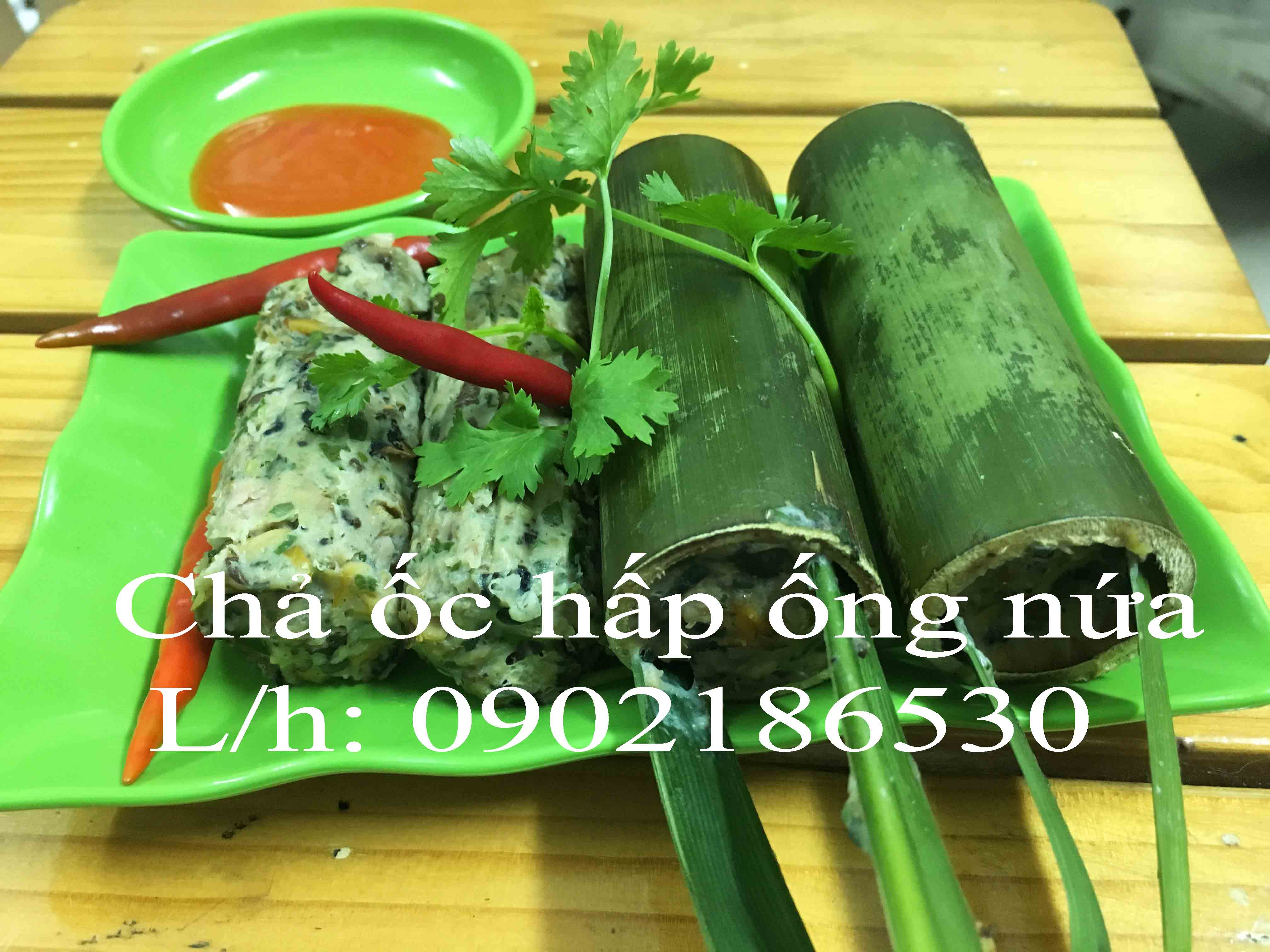 Chả ốc hấp ống nứa - Liên hệ mua hàng: 0902186530