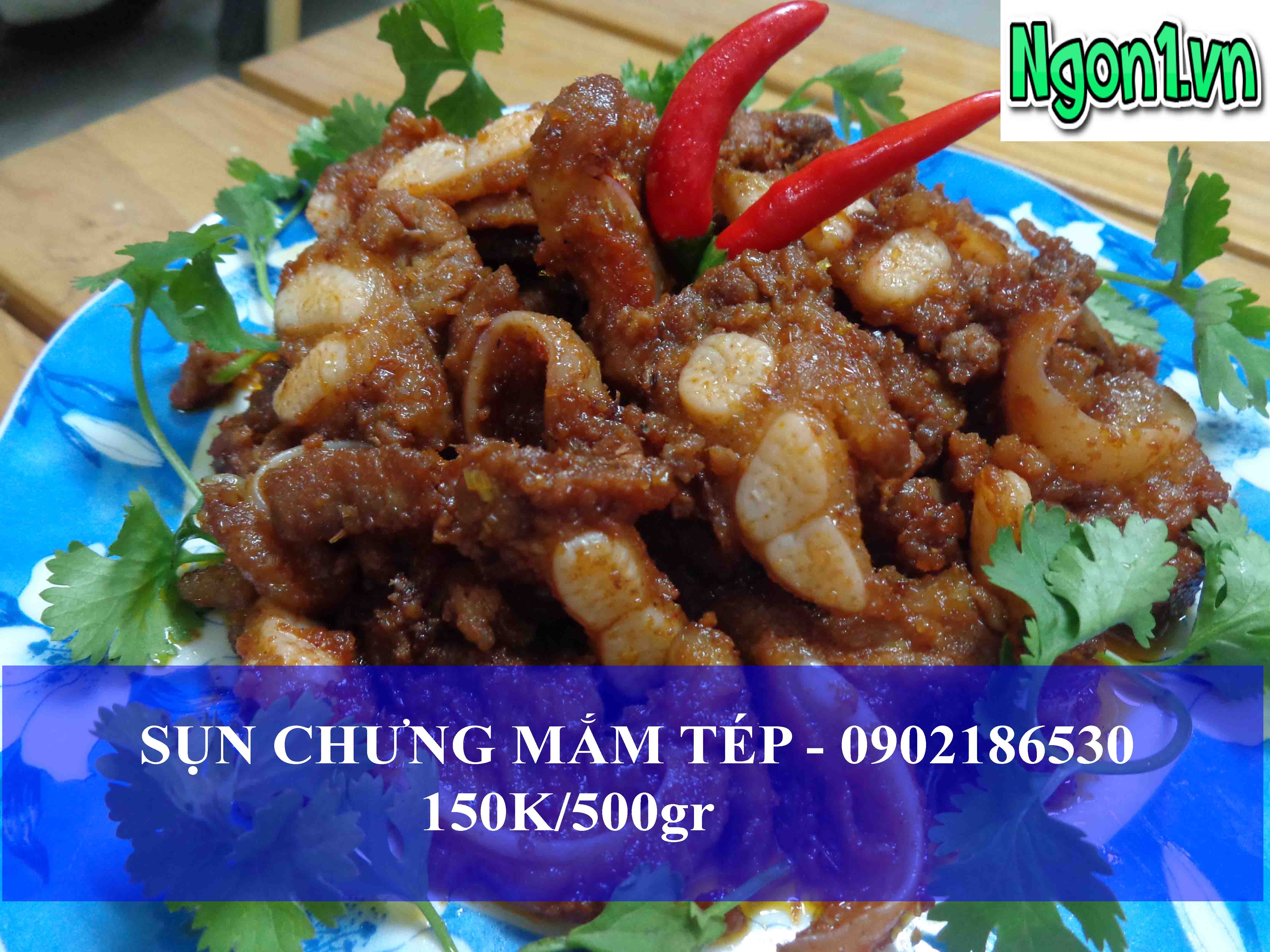 Sụn non chưng mắm tép ngon - Liên hệ: 0902186530