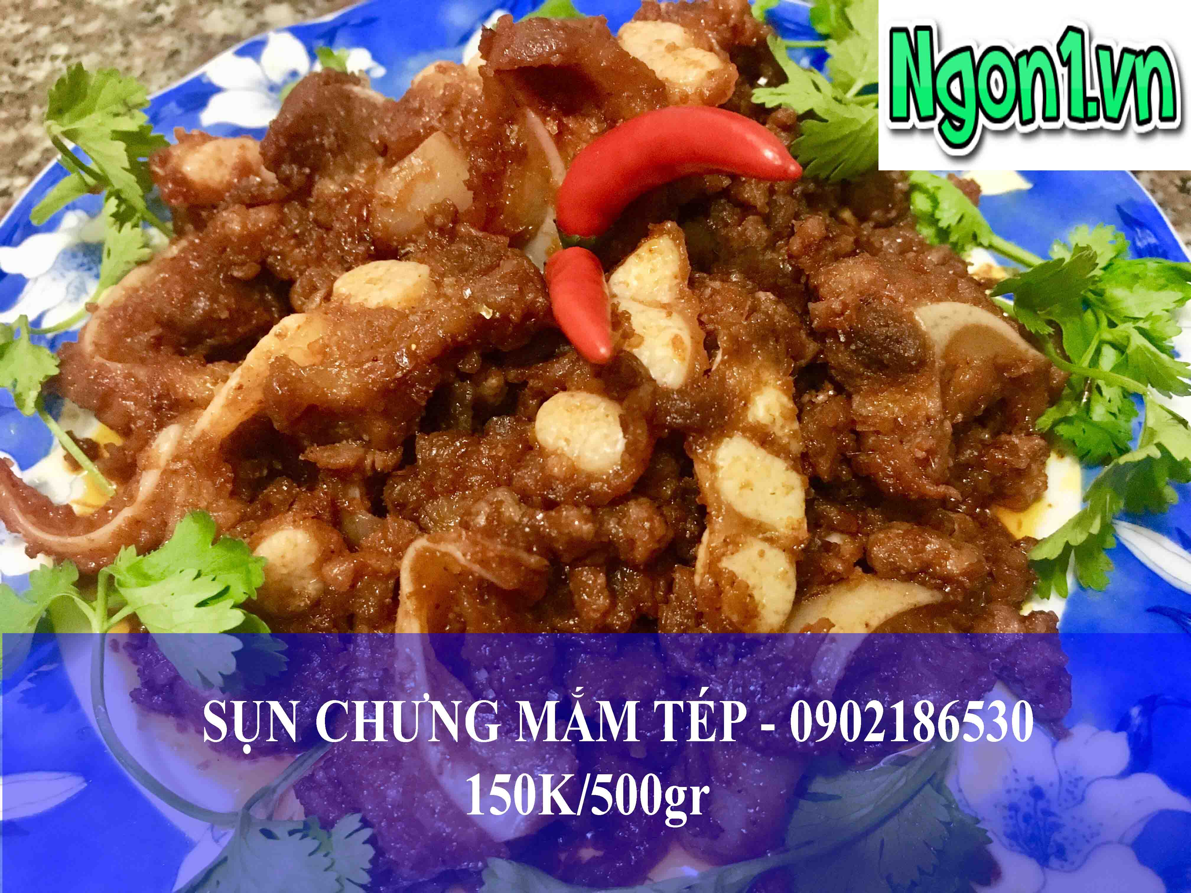 Sụn non chưng mắm tép ngon - Liên hệ: 0902186530