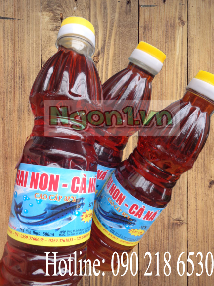 Nước mắm Hai Non Cà Ná 32 độ đạm (6 chai 500ml/ thùng)