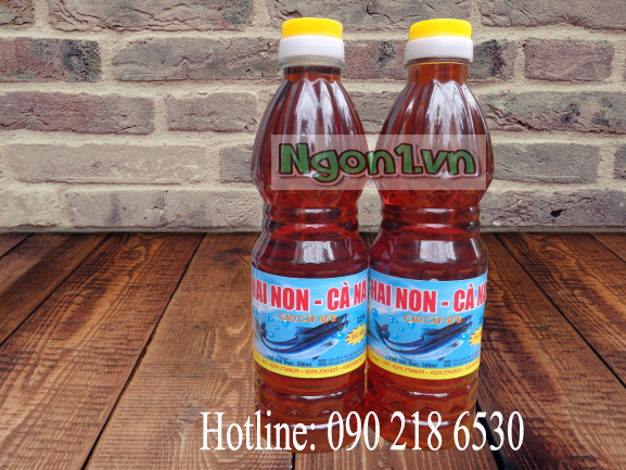 Nước mắm Hai Non Cà Ná 32 độ đạm (6 chai 500ml/ thùng)