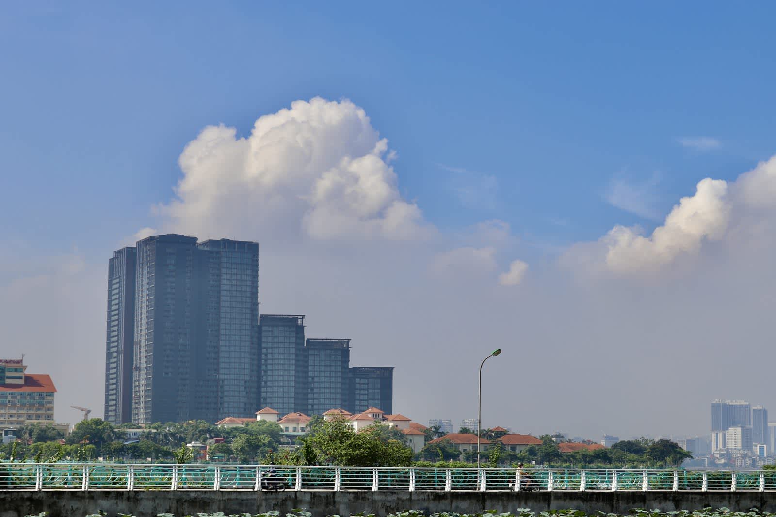Clouds over the towers