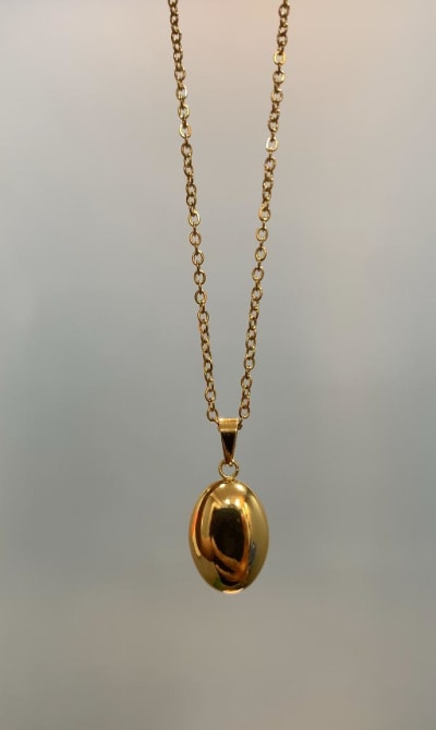 Polished Oval Necklace
