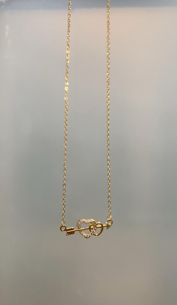 Heart Key Necklace, primary view