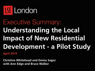 Understanding the local impact of new residential development: a pilot study