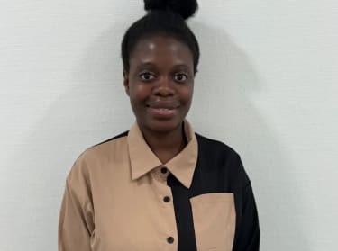 Melissa Muzenda looking at the camera