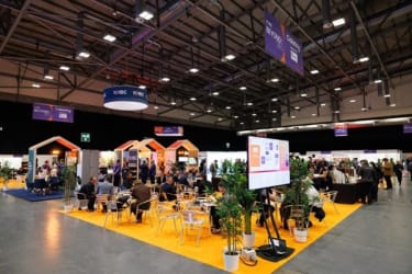 a photo of the busy exhibition hall at BEYOND '25 LIVE