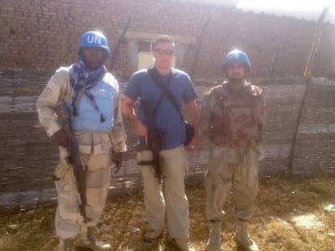 James serving in the army