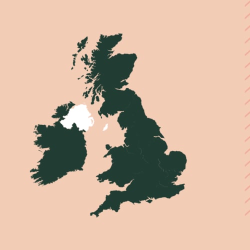 Northern Ireland and Isle of Man map image