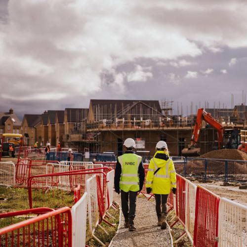 NHBC inspection team walking through development site