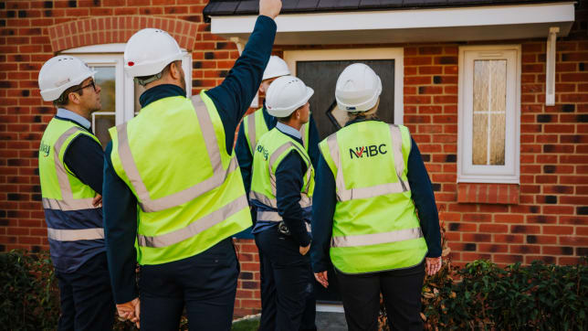 An immersive day taking place on site outside a new build house