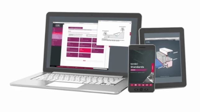 Devices showing standards website in different screen sizes